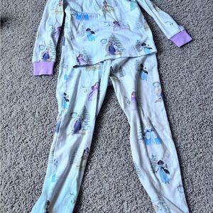 Pottery Barn Kids Pajama Set - White and Purple